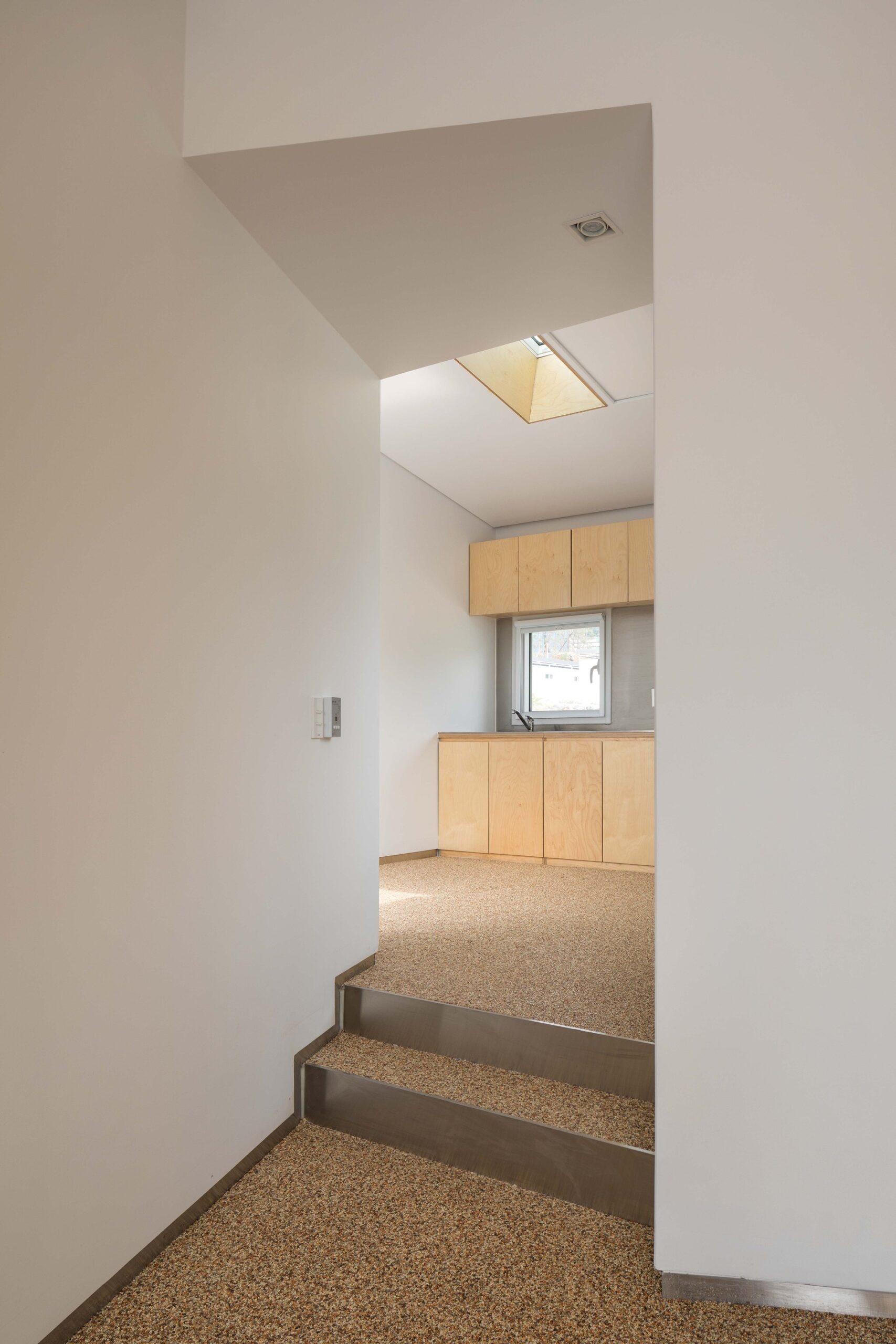 Floating Cubes by YounghanChung Architects, interior, stairs, handrail