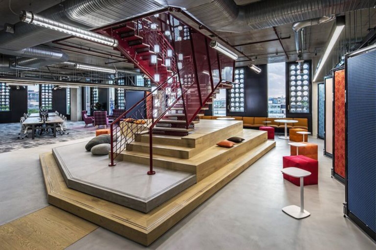 Adobe’s New London Office Features Industrial Yet Colorful Interior and ...