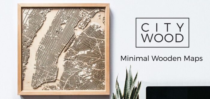 CityWood - Minimal 3D Wooden Maps