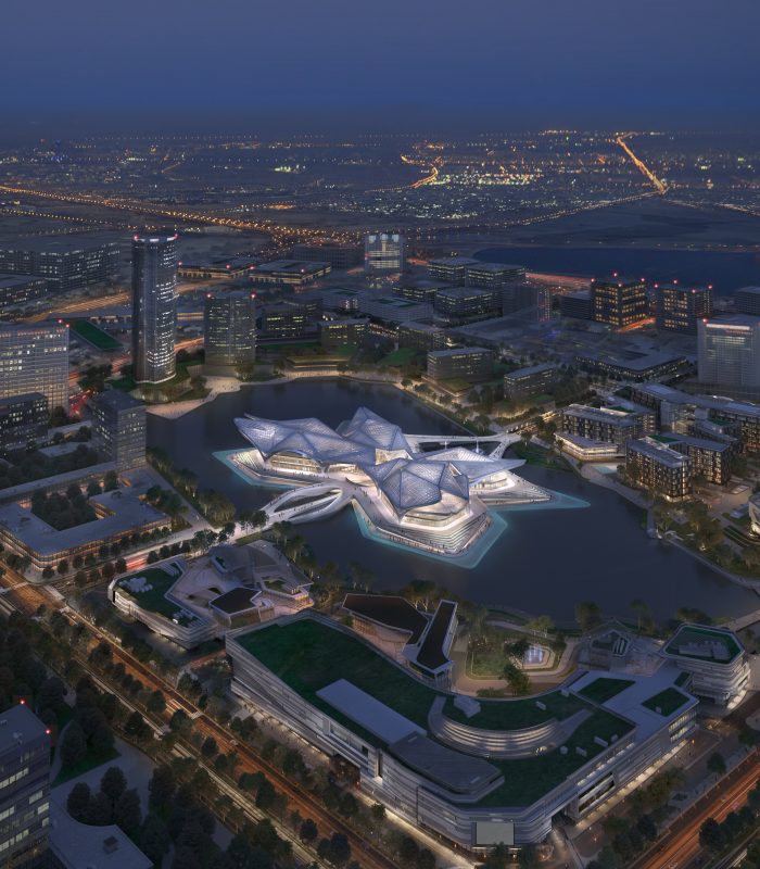 Zaha Hadid Architects Reveals Images of Zhuhai Jinwan Civic Art Centre, in China