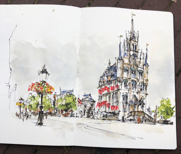 Arch-Inktober: 20 Mind-Blowing Ink Architectural Sketches