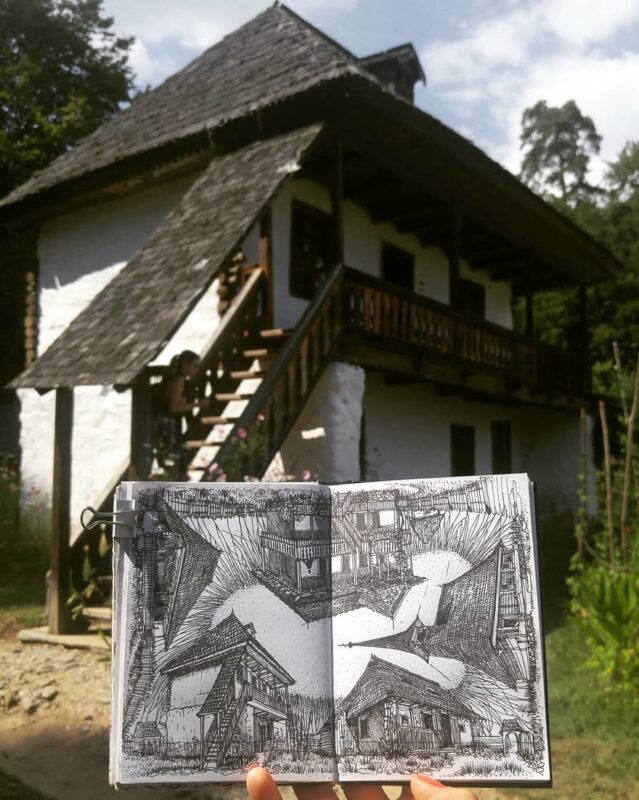 Arch2O-Architecture in Inktober- 20 Brilliant Skewed Perspective Sketches21