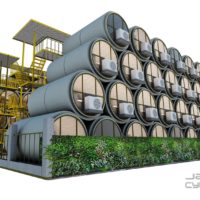 Arch2O-Micro apartments in concrete pipes | James Law Studio#0