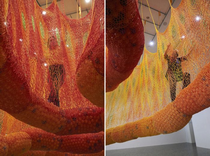 Arch2O-Watch the Lavish Largest Crochet Art Installation by Ernesto Neto3