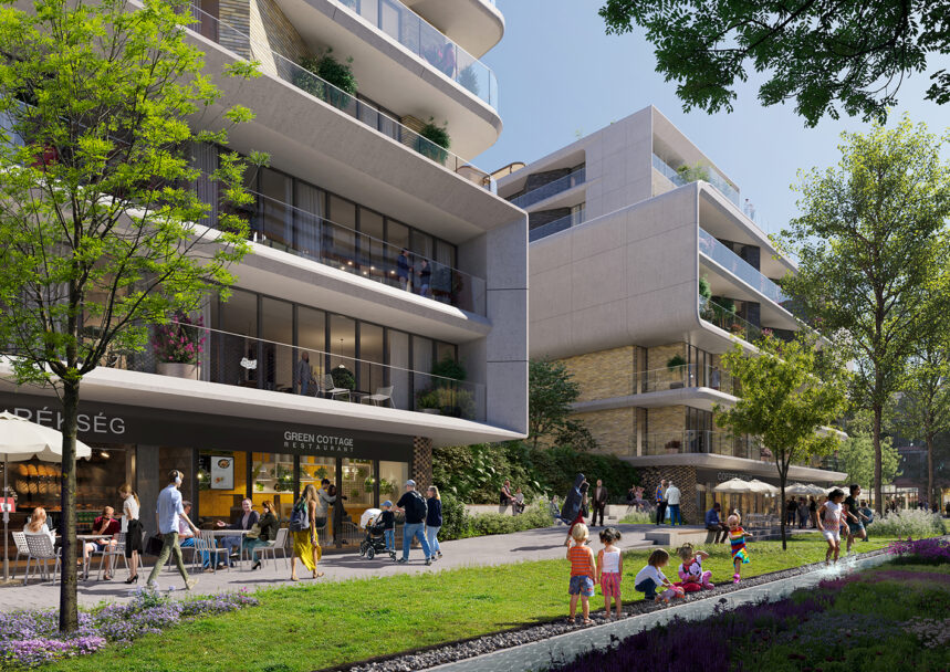Arch2O-Zaha Hadid Architects Unveils Sustainable Mixed-Use Development in Budapest #0