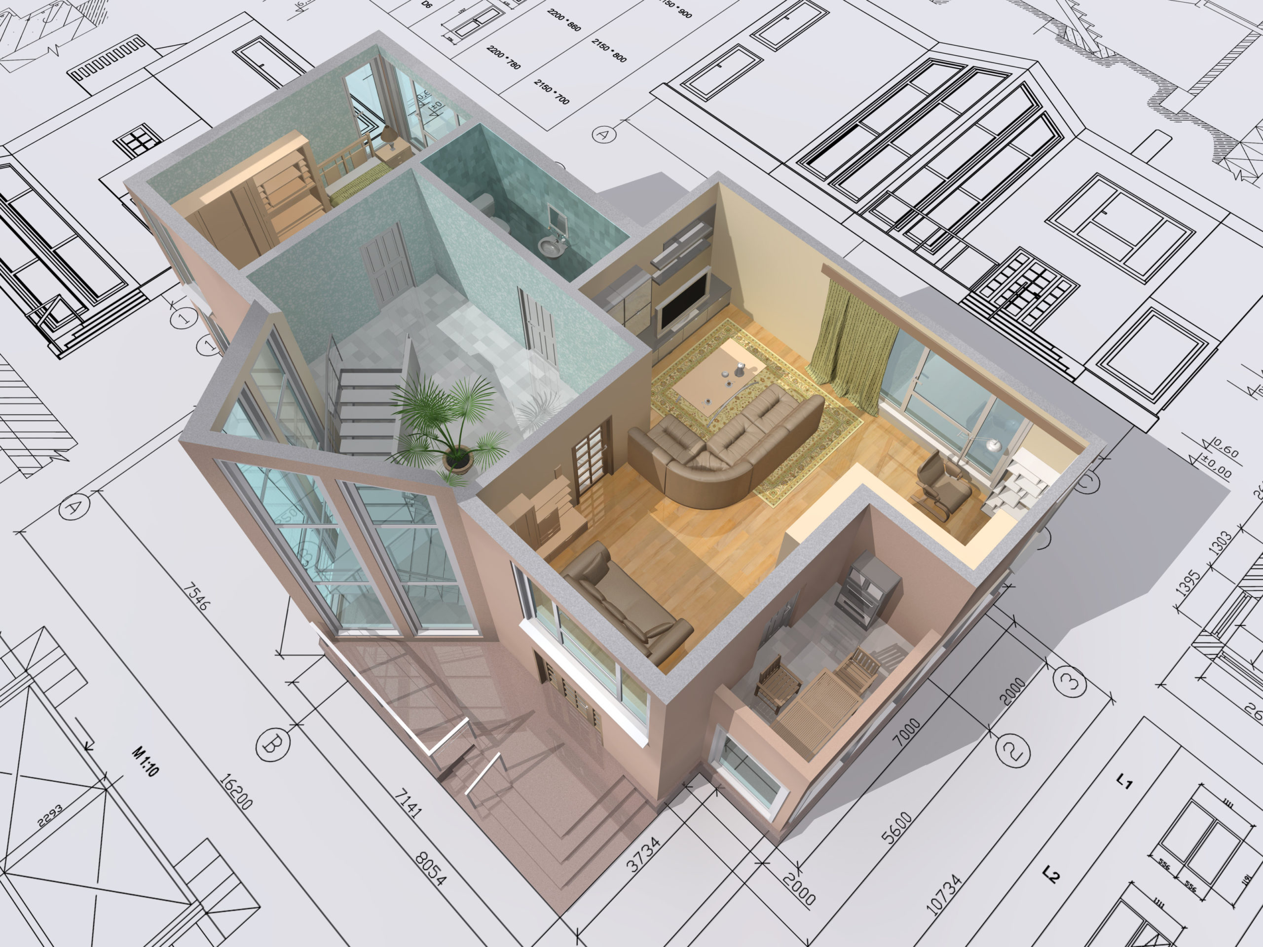 3D Rendering of House Plans | 3D House Plan Renderings