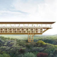 Arch2O shigeru ban designs a zen nature retreat for japans awaji island