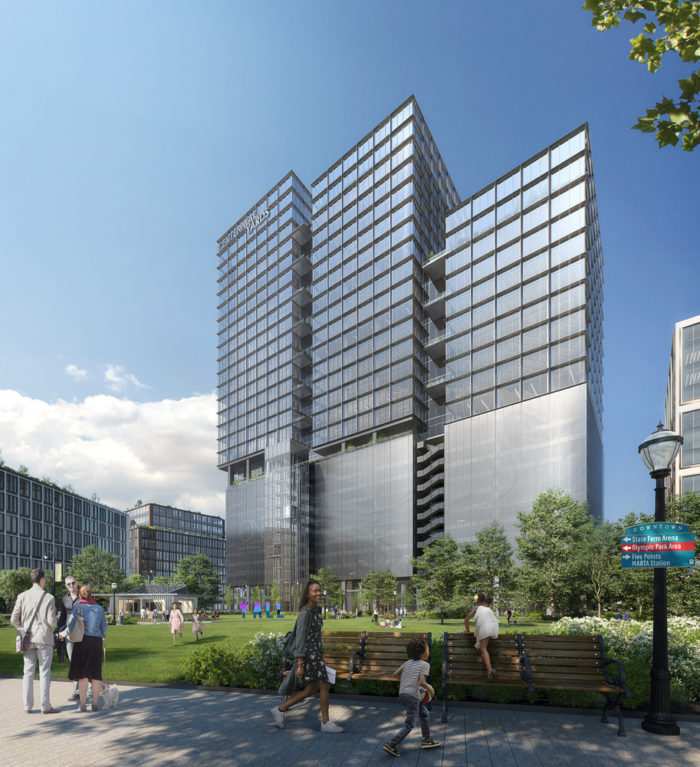 Arch2O som tower in foster partners centennial yards atlanta 3 Arch2O som tower in foster partners centennial yards atlanta 3