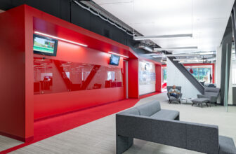 Comcast by Design Blitz, interior, facade, bench