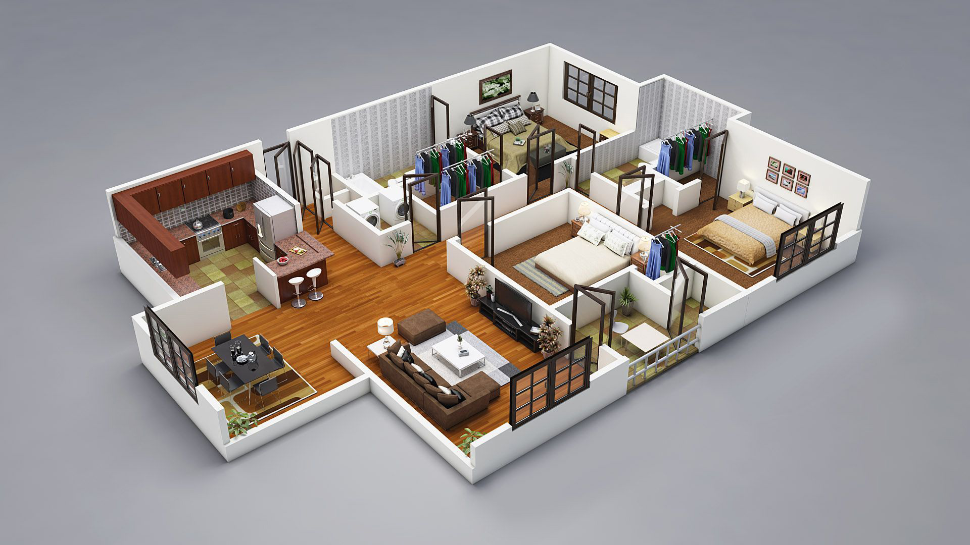 Free interior and decorating home design in 3D Online - Roomtodo