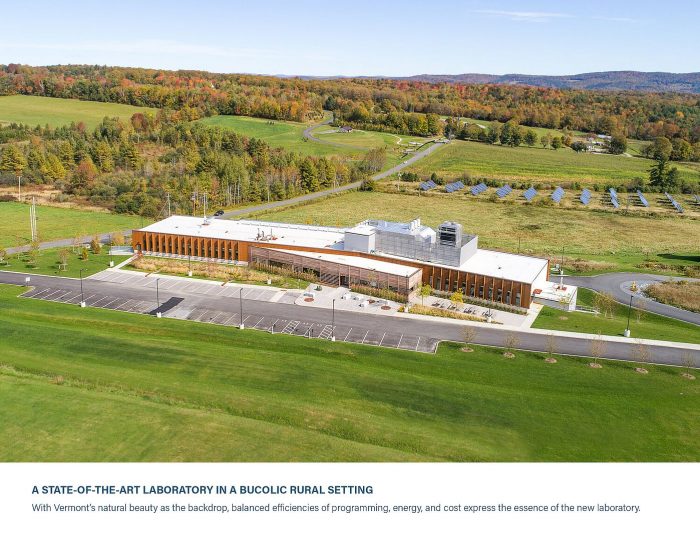 AIA Vermont Awards, Vermont Agricultural and Environmental Laboratory Arch2O