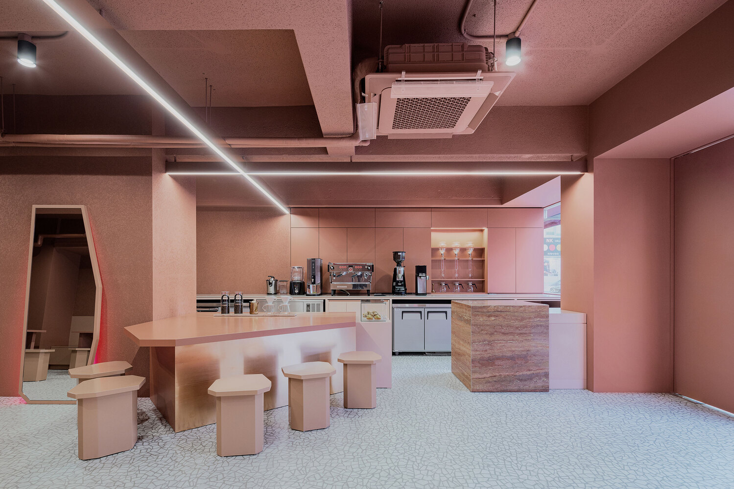 Pink Cafe station  Pink cafe, Pink, Room makeover inspiration