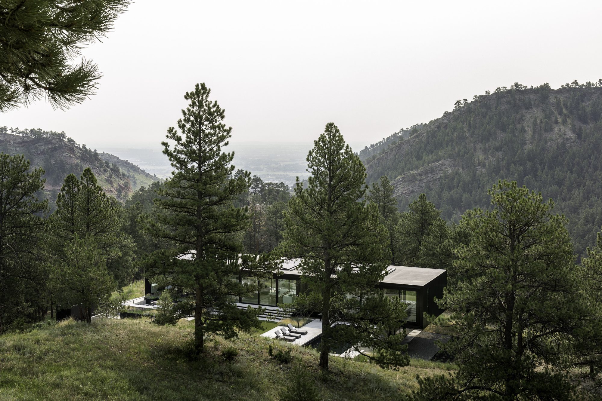 Blur House by Studio B Architecture + Interiors, exterior, forest