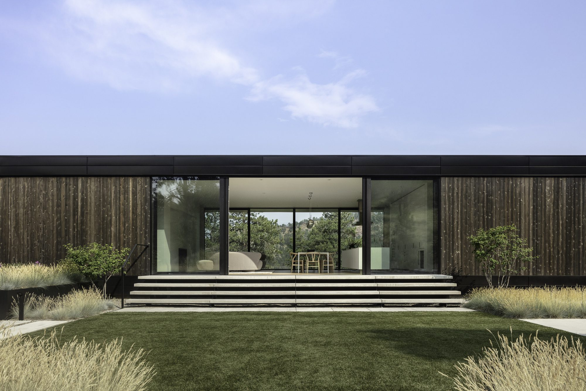 Blur House by Studio B Architecture + Interiors, exterior, garden, facade, door