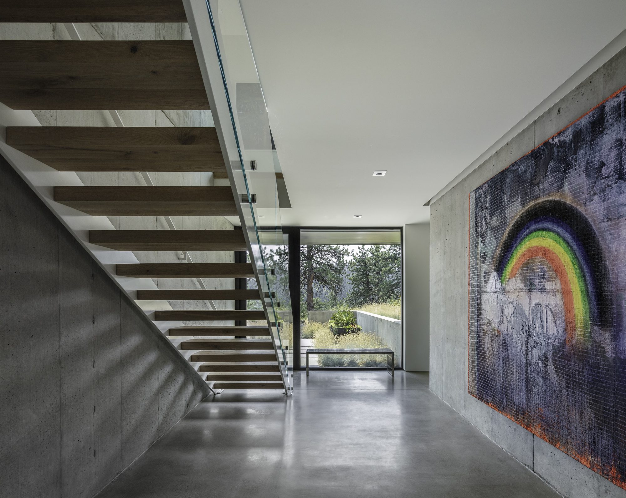 Blur House by Studio B Architecture + Interiors, interior, stairs, facade, handrail