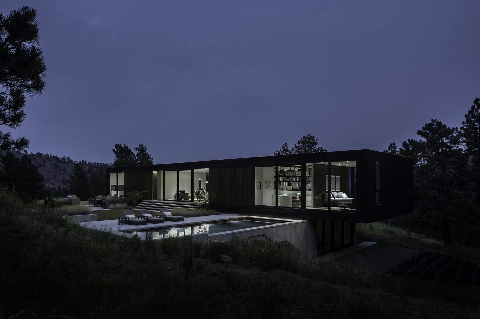 Blur House by Studio B Architecture + Interiors, exterior, garden, facade, door