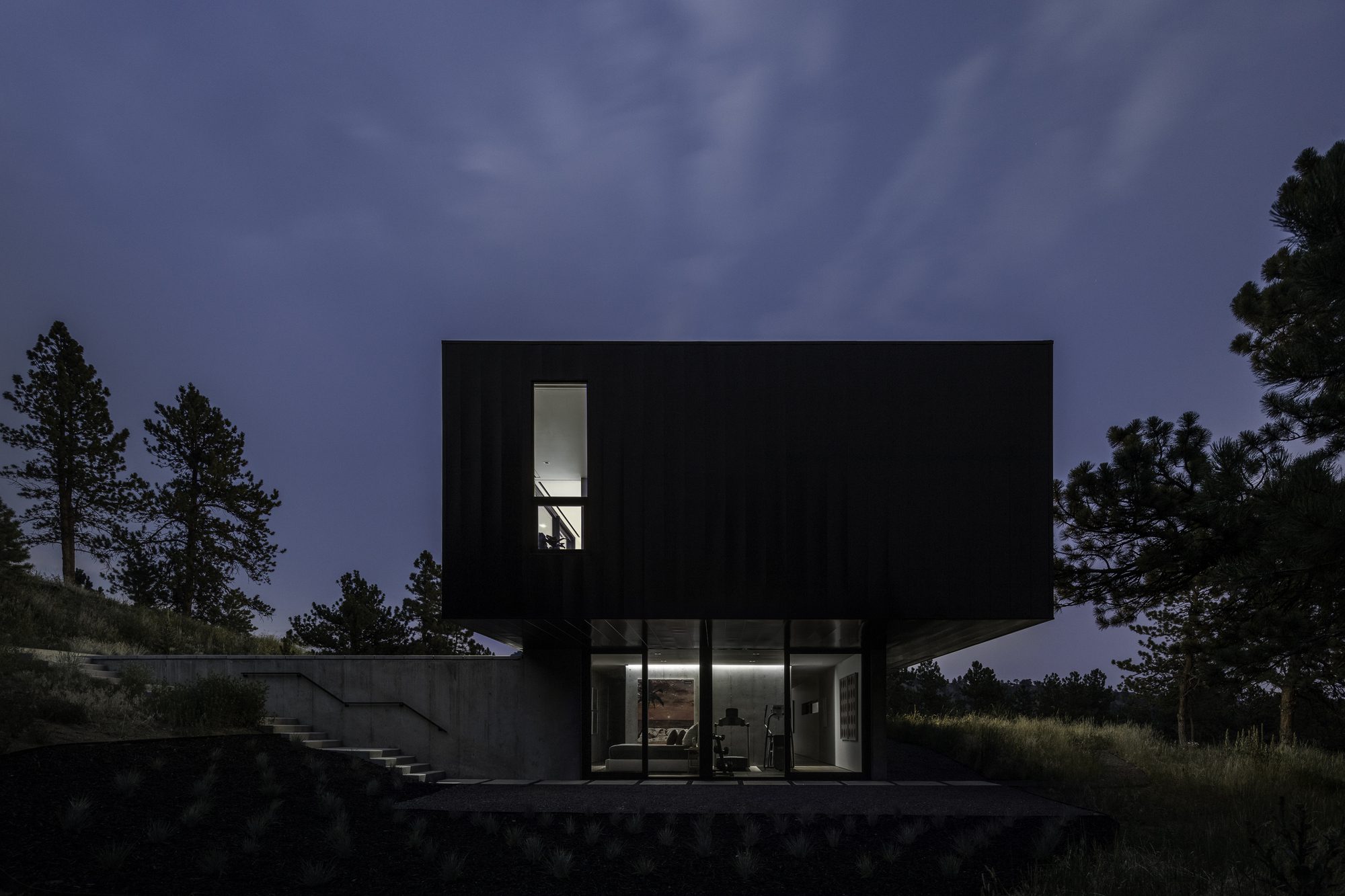Blur House by Studio B Architecture + Interiors, exterior, facade, stairs