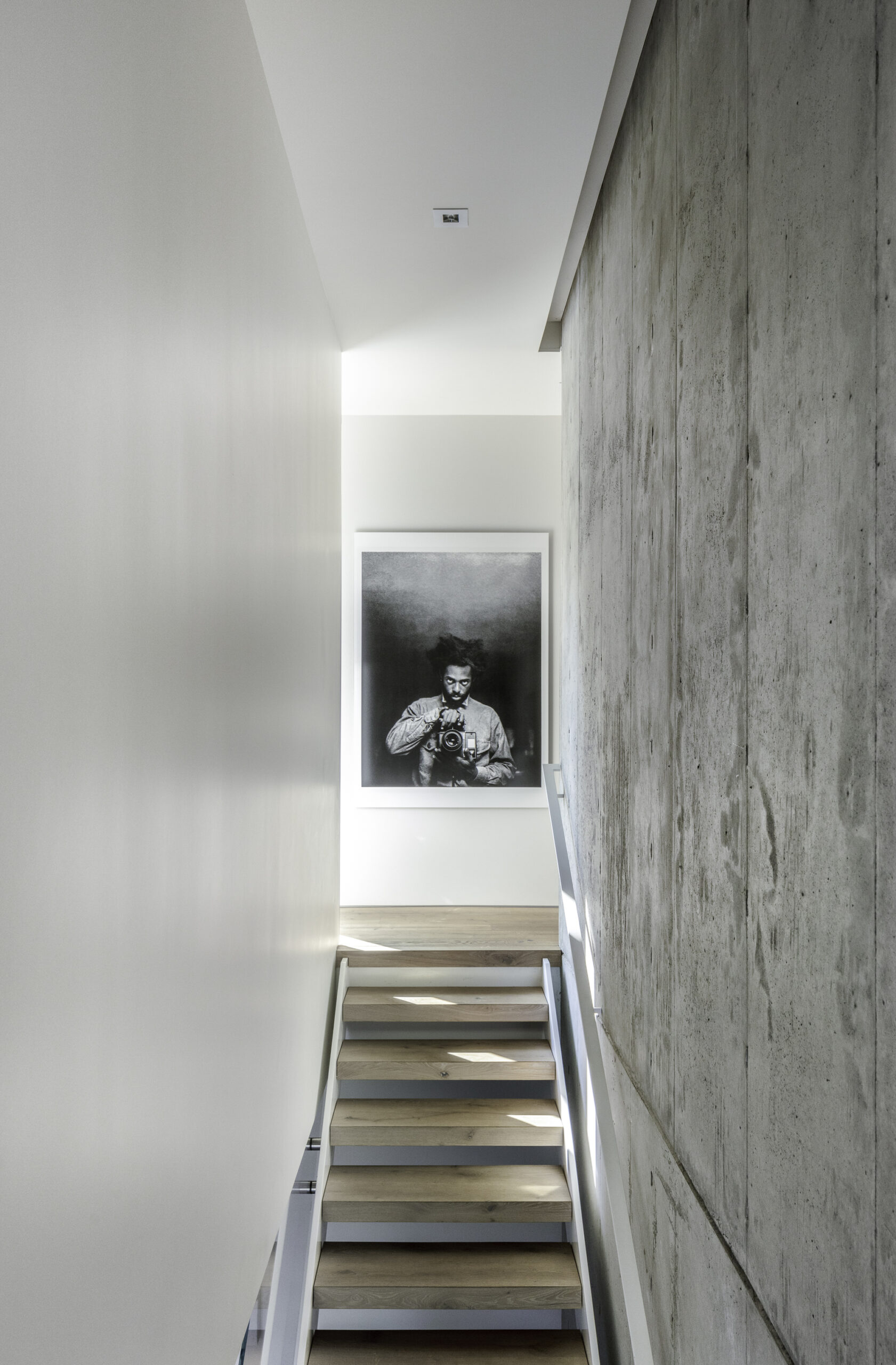 Blur House by Studio B Architecture + Interiors, interior, stairs, handrail