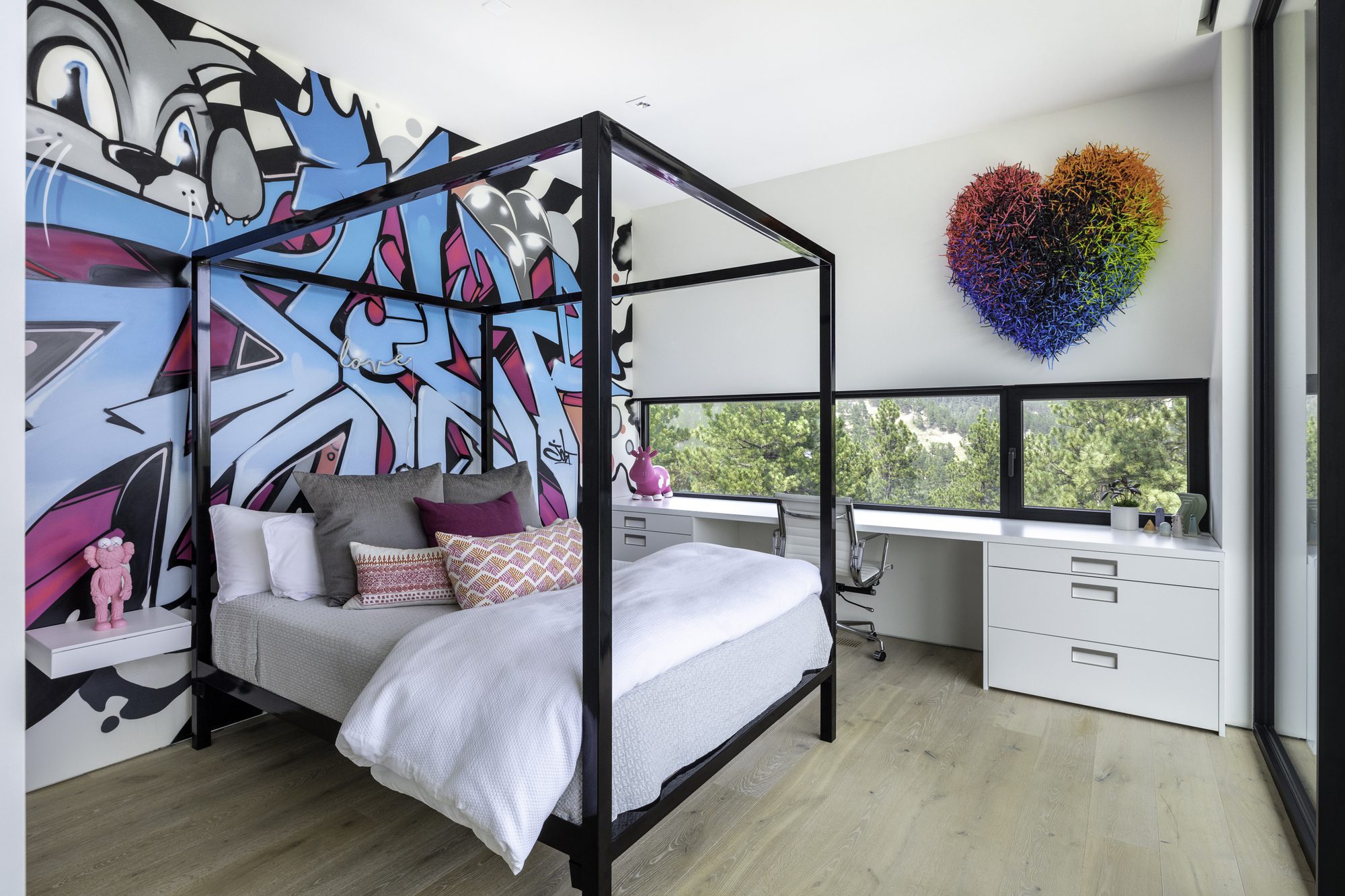 Blur House by Studio B Architecture + Interiors, interior, bedroom, lighting, bed