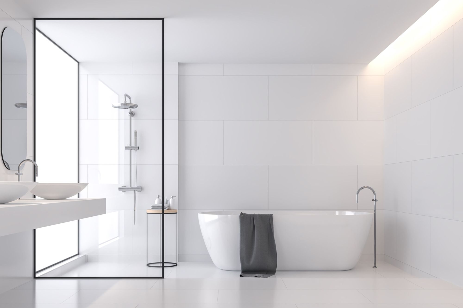 20 Amazing Bathroom Lighting Ideas - Architecture & Design  Bathroom  ceiling light, Bathroom lighting design, Bathroom ceiling