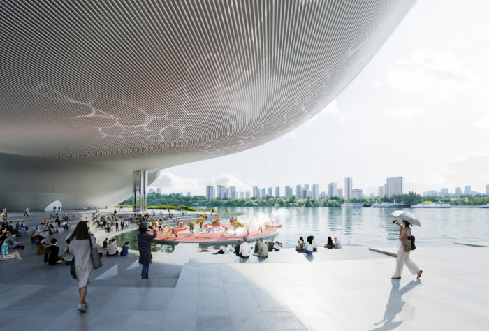 OPEN Architecture Reveals Flowing and Floating Yichang Grand Theater by ...