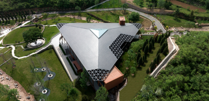 Shijiazhuang Ander Memorial Park · Cloud Mirror l Archermit