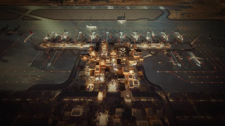 Abha Airport's Architectural Marvel: Foster + Partners' Tapered Stone Design