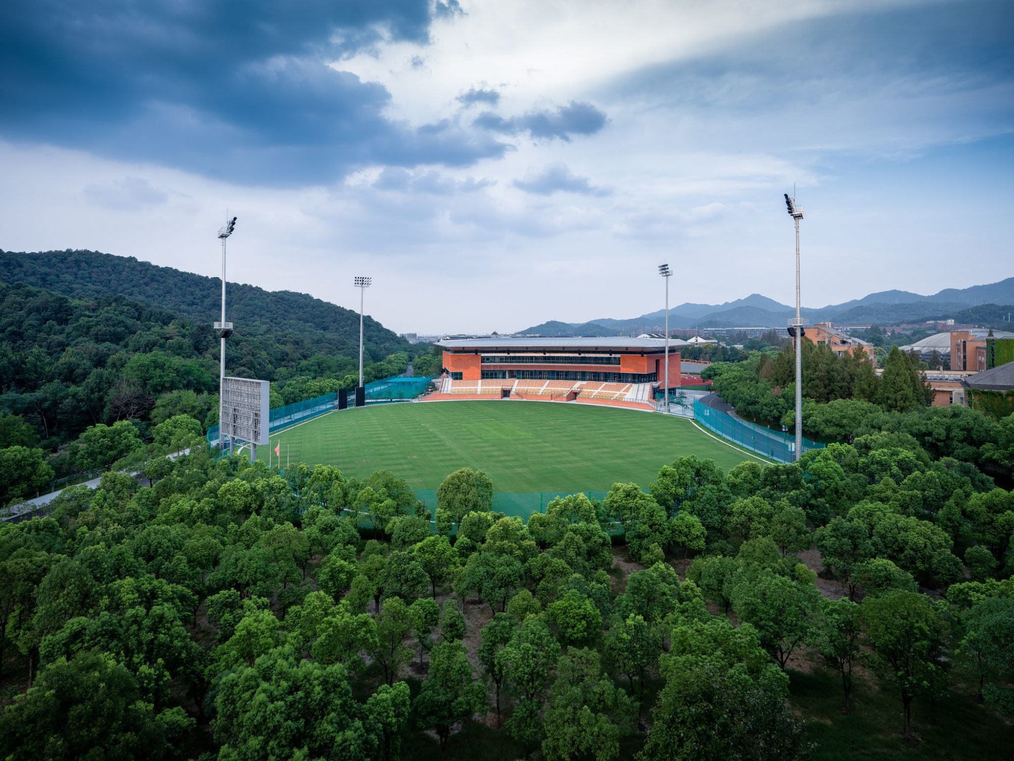 Asian Games Cricket Field | AZUT - Arch2O.com