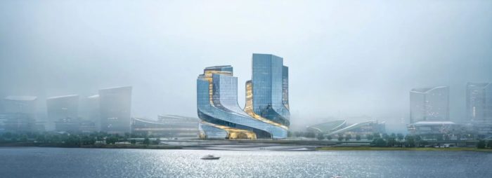 Büro Ole Scheeren's Swirling Towers Secure Tencent HQ Win Raising Questions of Design Originality