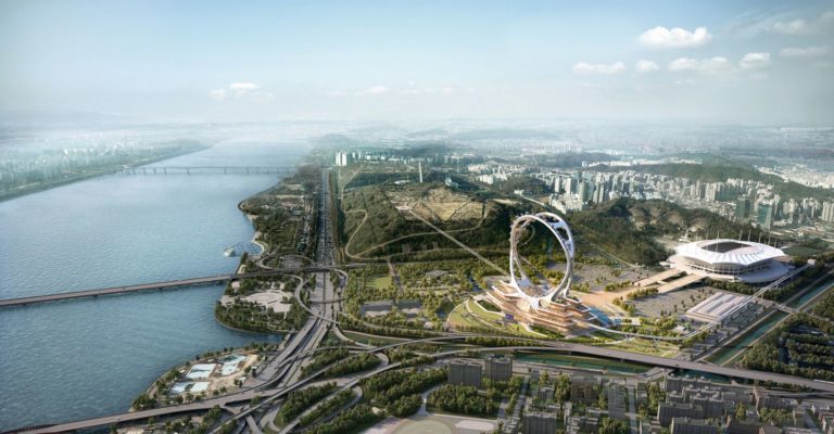 UNStudio Proposes Spectacular Ferris Wheel for Seoul's Peace Park