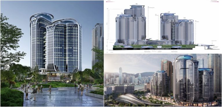Zaha Hadid Architects' Landmark XRL Topside Construction Achieves Rooftop Completion in Hong Kong
