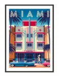20250127113402 framed poster image 33by43 cm miami p1277