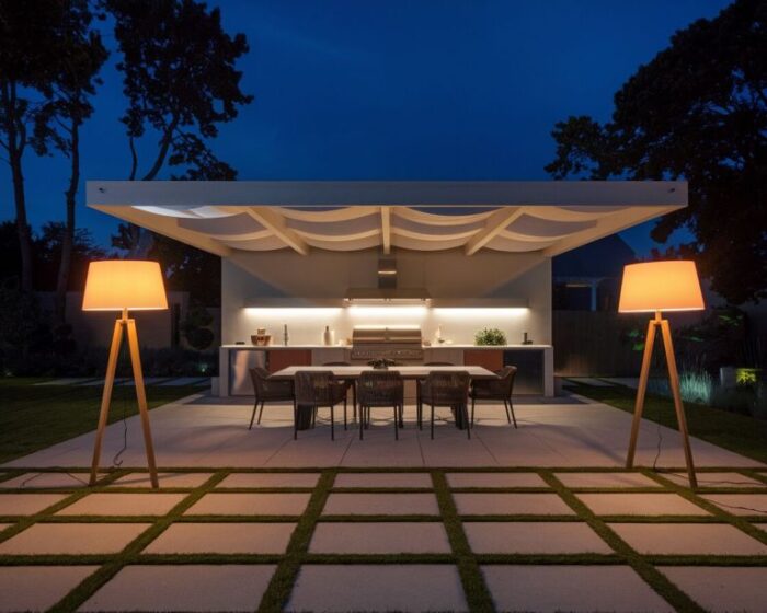 Outdoor Kitchen Lighting Ideas 9 768x614