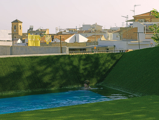 Public Pool on a Urban Artificial Valley
