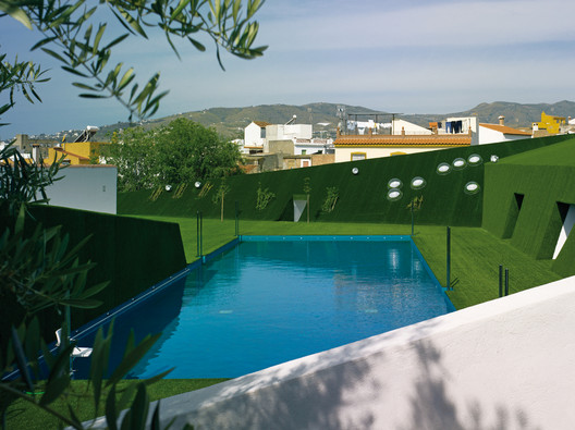 Public Pool on a Urban Artificial Valley