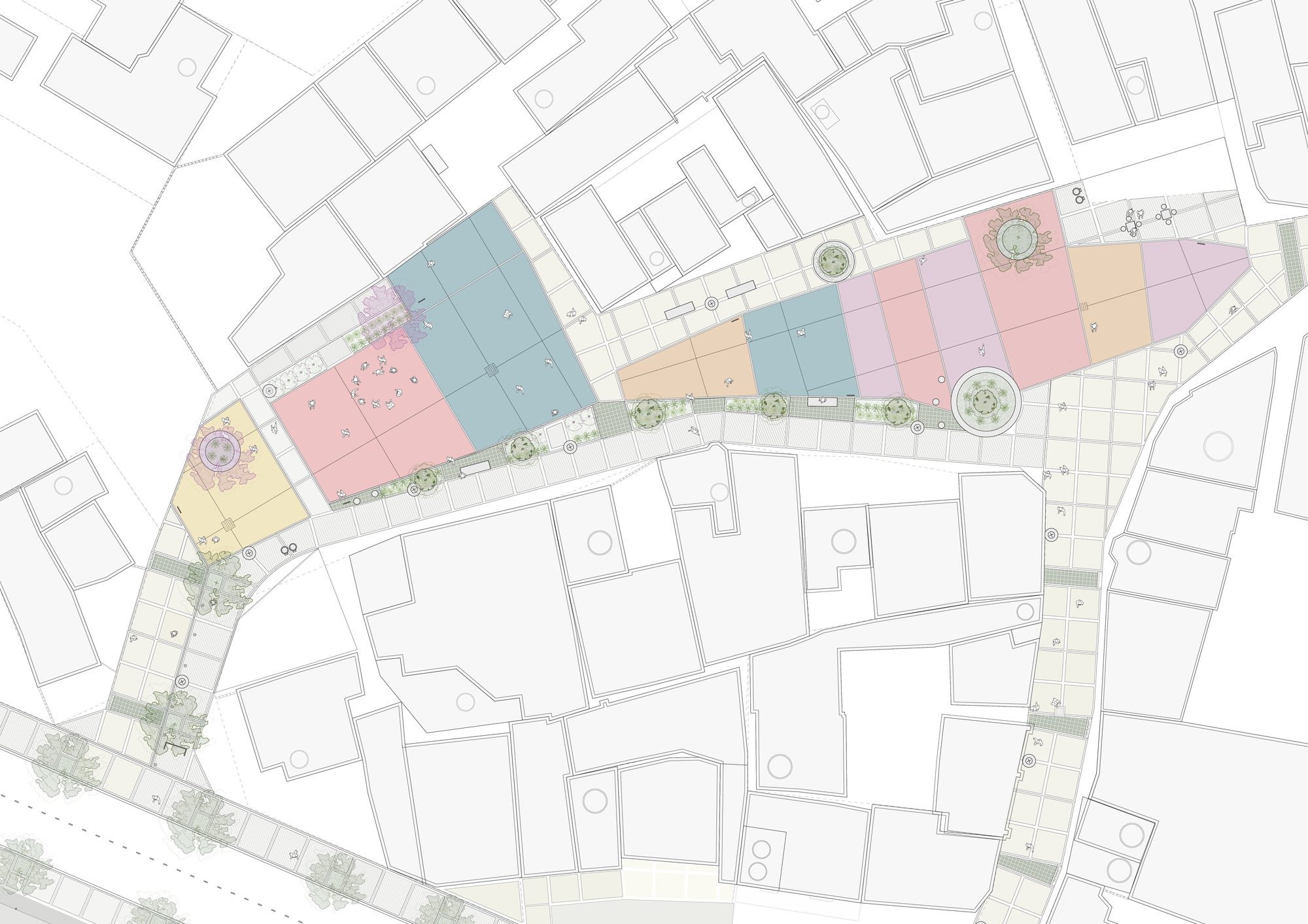 Playón Red Public Spaces and Community Infrastructures for Integration