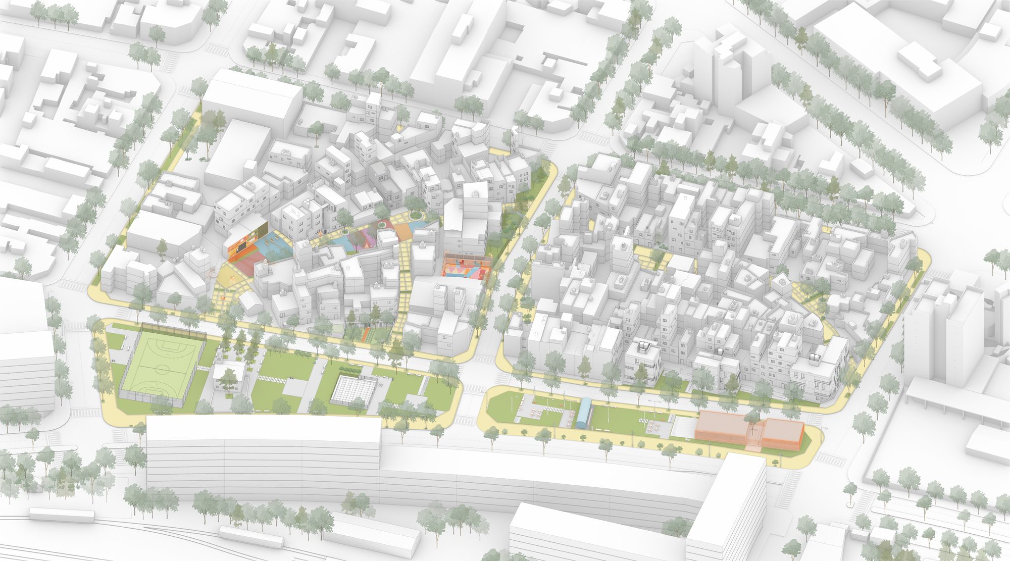 Playón Red Public Spaces and Community Infrastructures for Integration