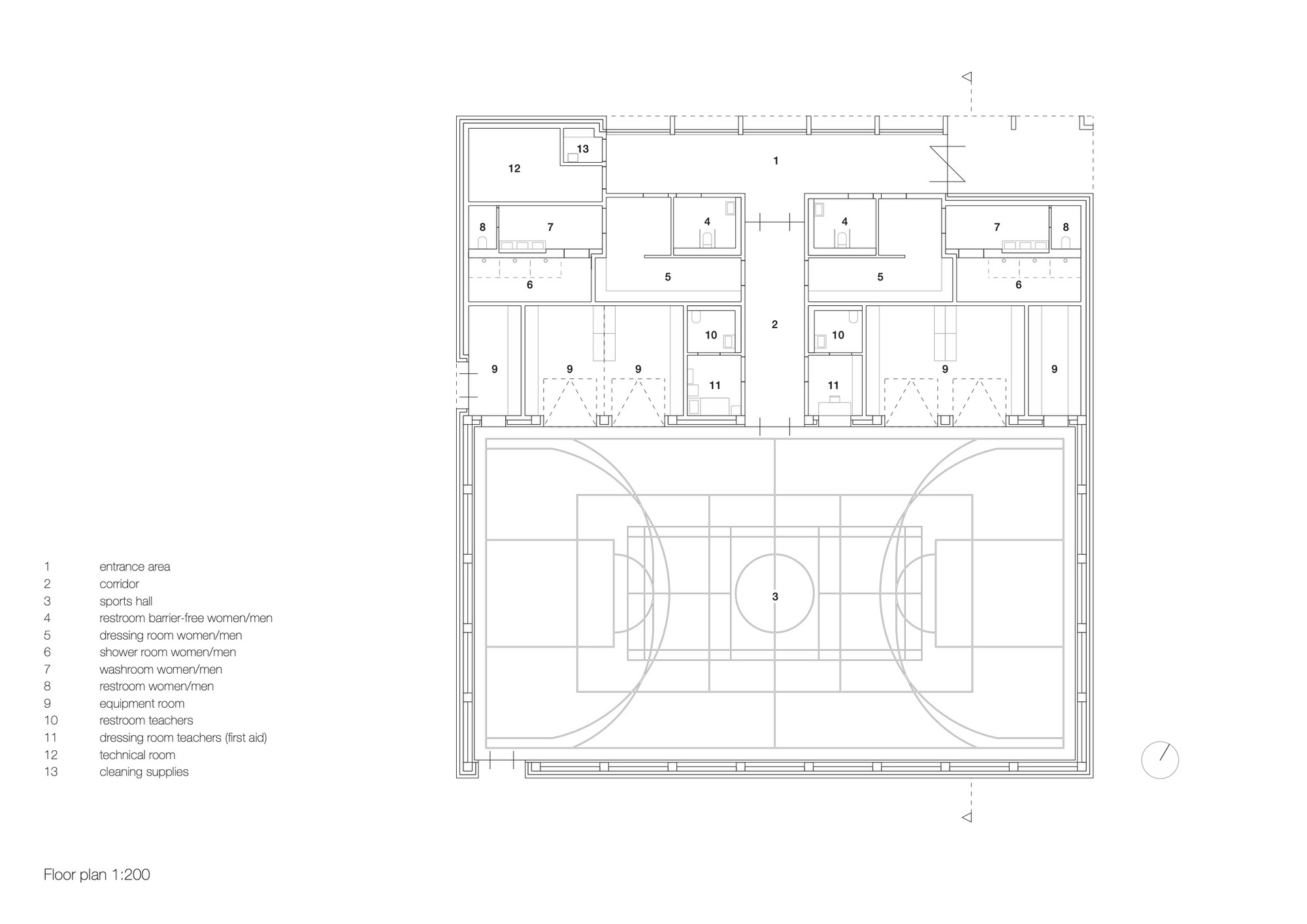 One-Field Sports Hall for the Special Schools in Salzwedel