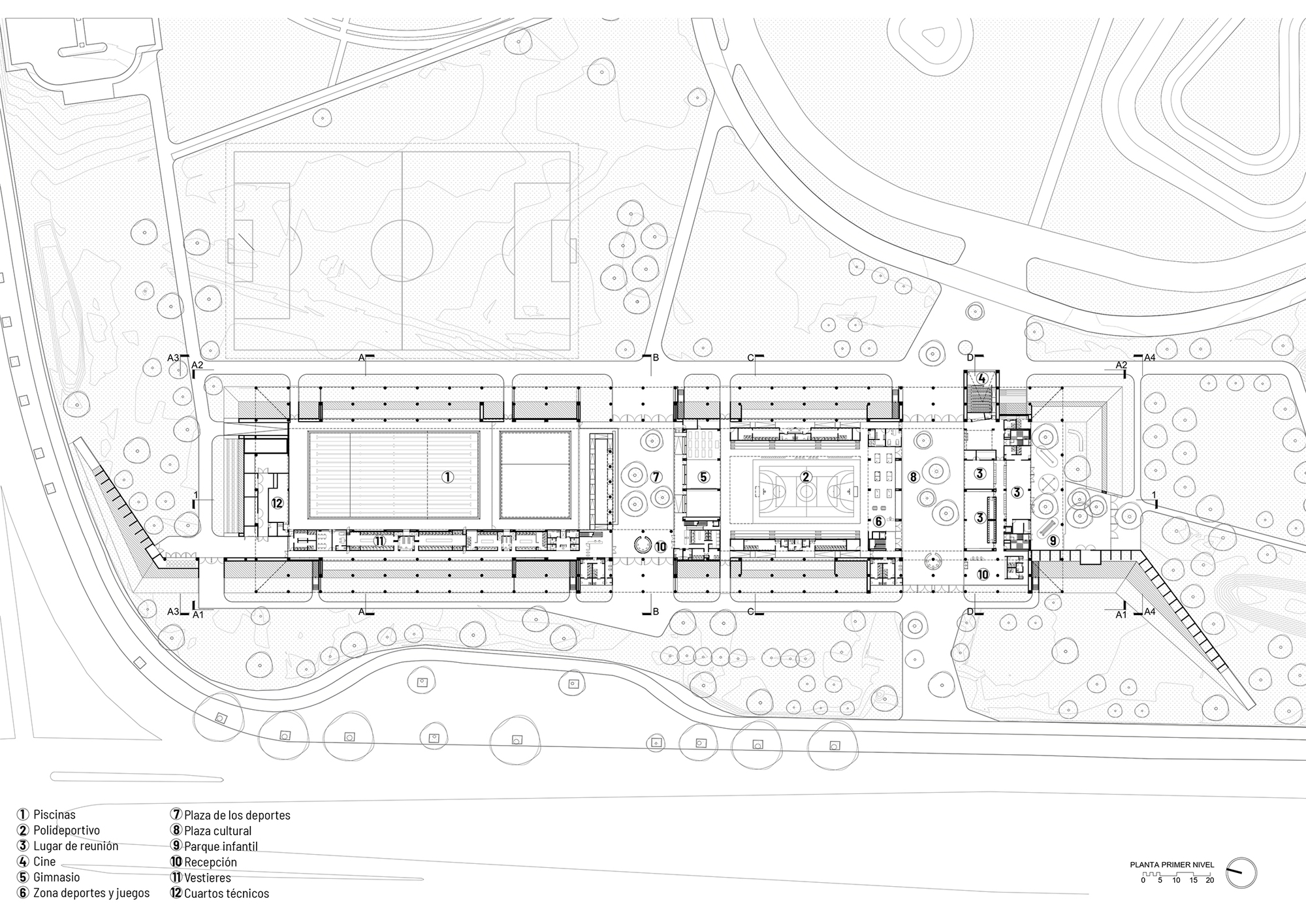 Reacreation and Cultural Center of Parque Metropolitano El Tunal