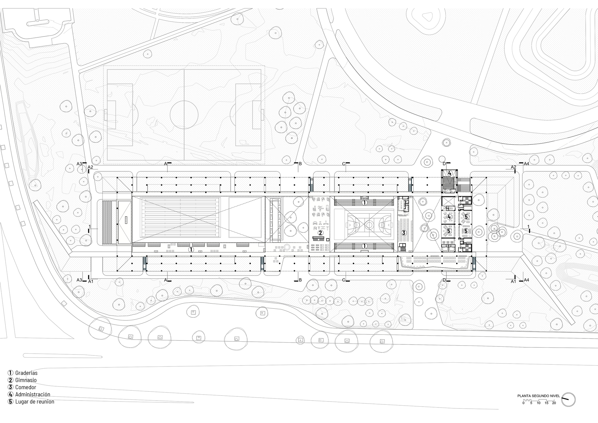 Reacreation and Cultural Center of Parque Metropolitano El Tunal