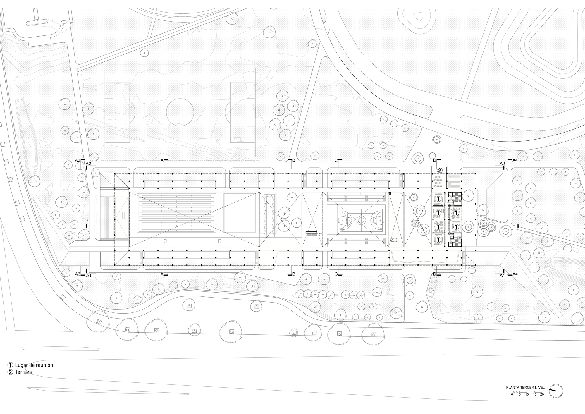 Reacreation and Cultural Center of Parque Metropolitano El Tunal