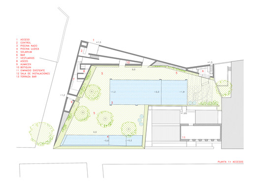 Public Pool on a Urban Artificial Valley