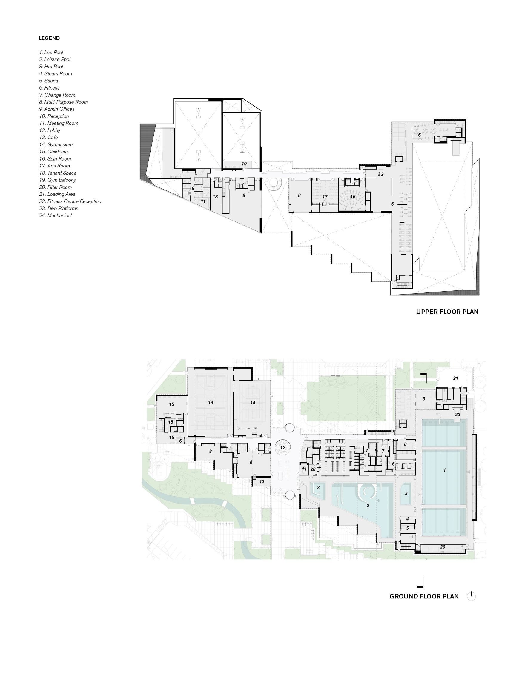 Plan Ground and 2nd Floors