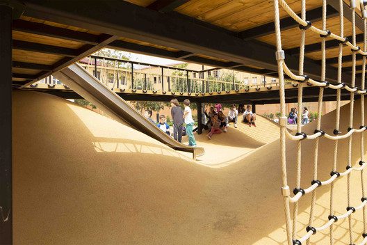 Playground landscapes at Santa María Mazzarello Square