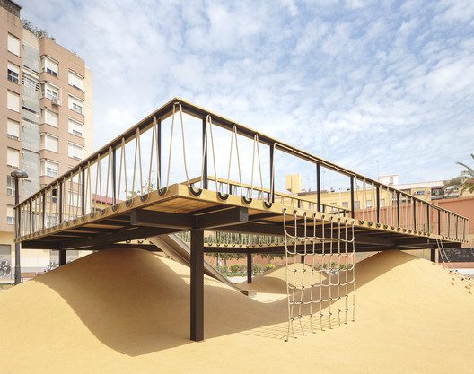 Playground landscapes at Santa María Mazzarello Square