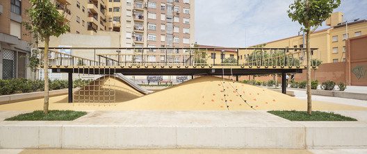 Playground landscapes at Santa María Mazzarello Square