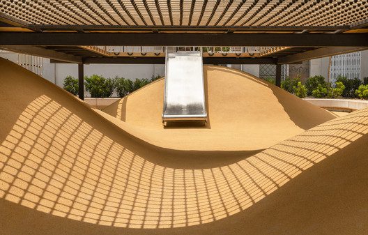 Playground landscapes at Santa María Mazzarello Square