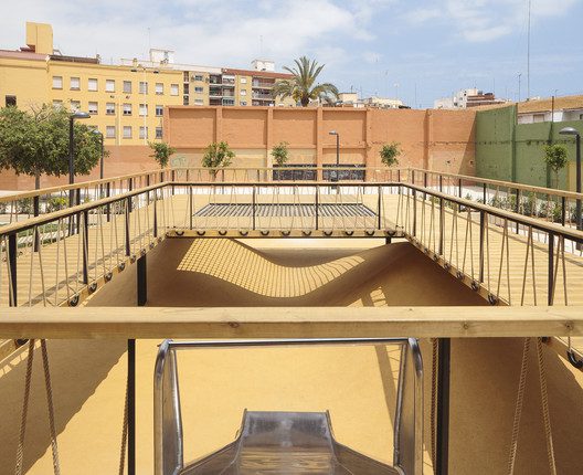 Playground landscapes at Santa María Mazzarello Square