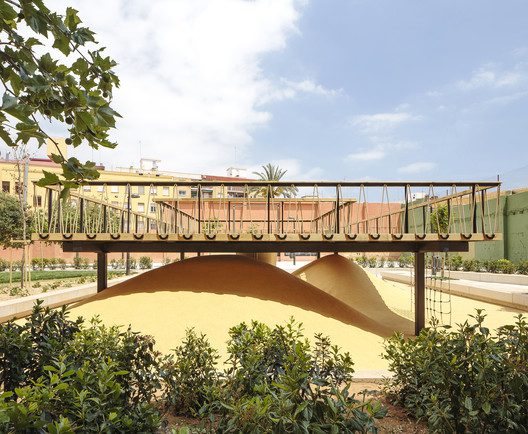 Playground landscapes at Santa María Mazzarello Square