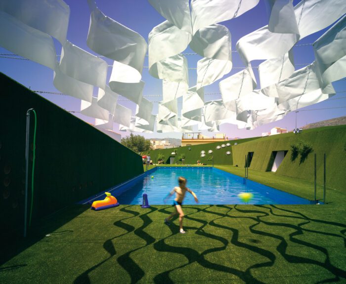 Public Pool on a Urban Artificial Valley